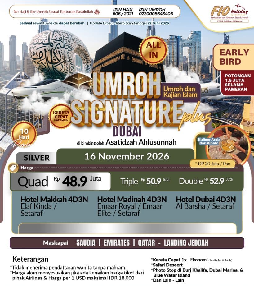 16 November 2026 (Umroh Signature)