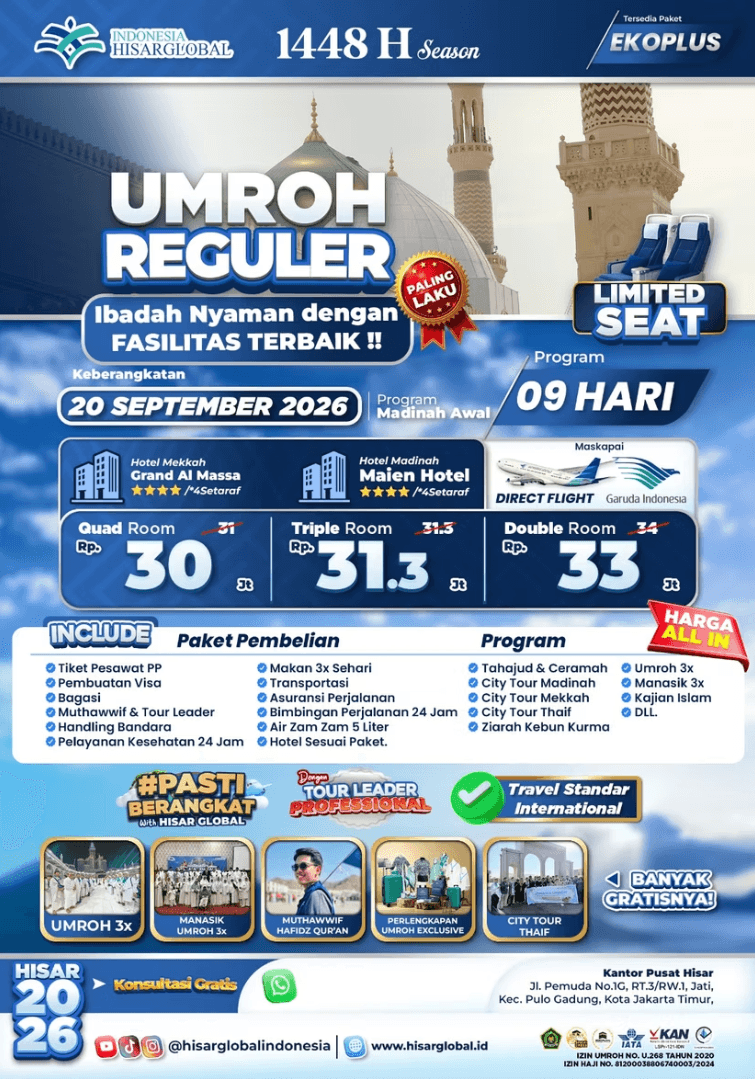 UMROH REGULER 20 SEPT