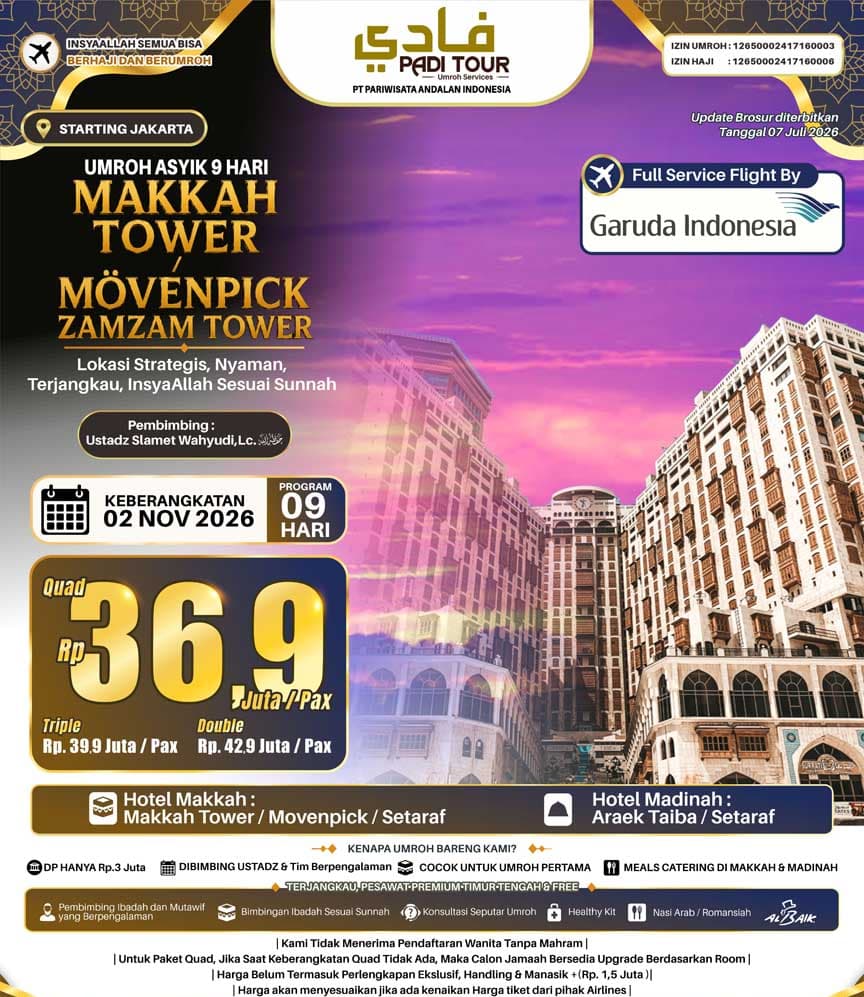 2 November 2026 (Umroh ASYIK)
