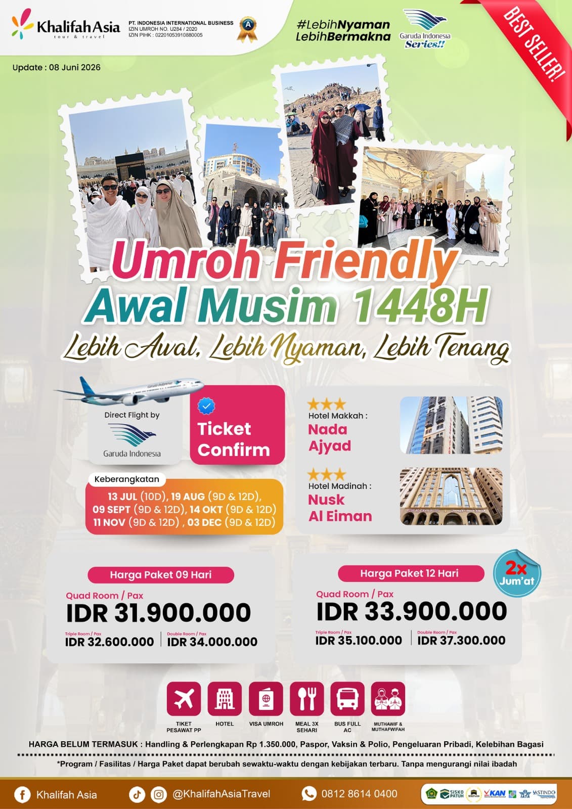 Umroh Super Hemat 19 Aug 12D Friendly