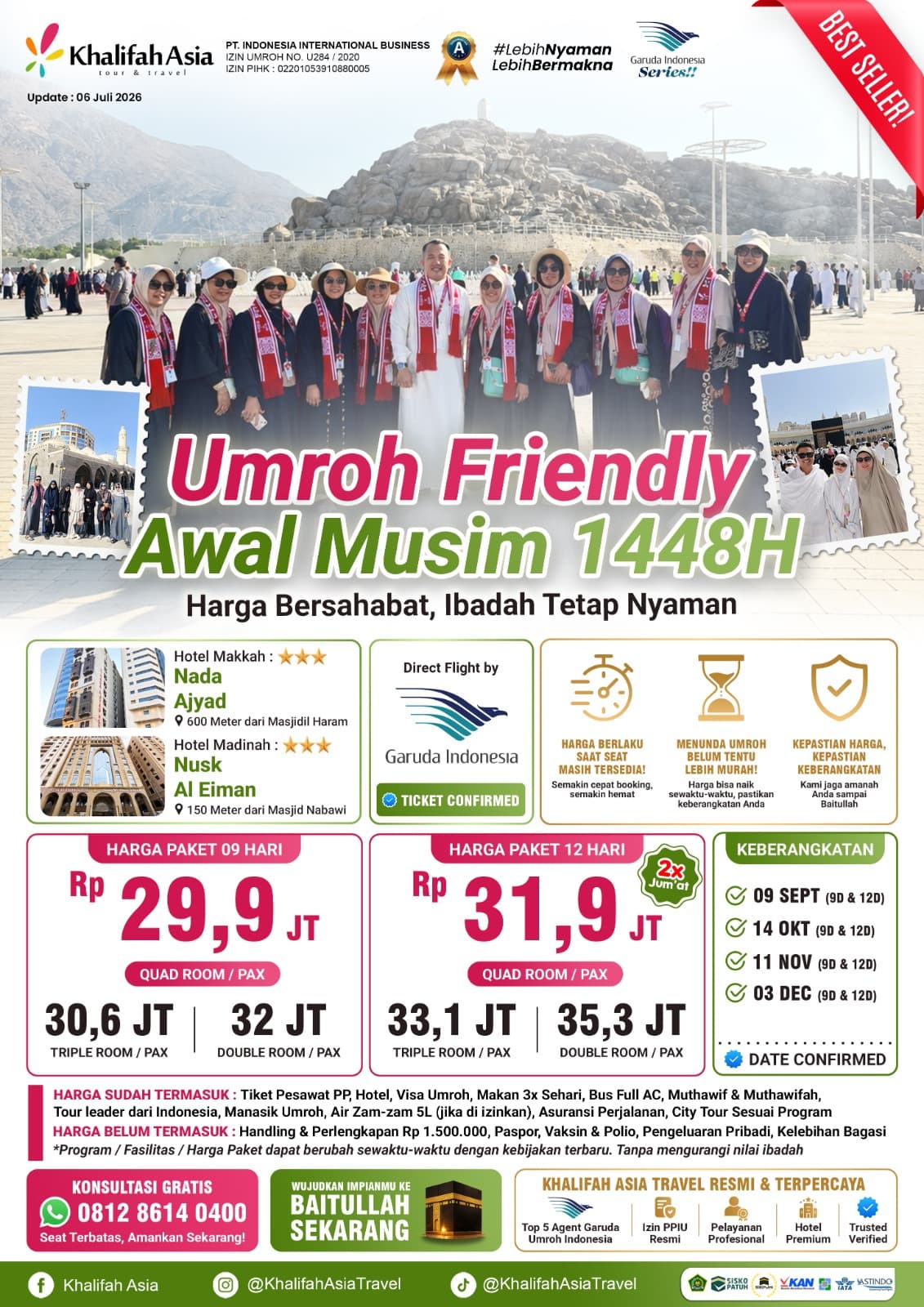 Umroh Super Hemat 11 Nov 09D Friendly