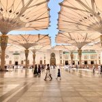 Payung di masjid nabawi