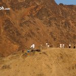 penampakan gunung uhud